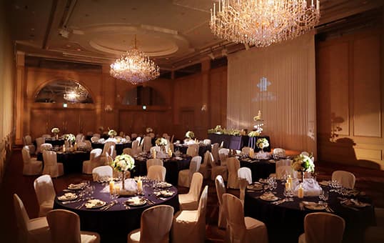 大宴会場(クリスタルホール) Main banqueting hall